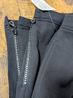 Quacker Factory Black Pull-on Pants Glam Embellished Zipper 3X  Comfort Cozy  - Image 1 of 4