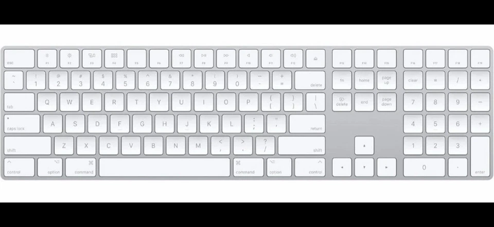 Apple Magic Keyboard with Numeric Keypad Silver A1843 Original MXCJ3LL/A - Image 1 of 1
