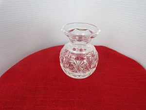 Florero vintage fino impresionante de 4" Waterford cristal corte cruzado brote posy - Imagen 1 de 4