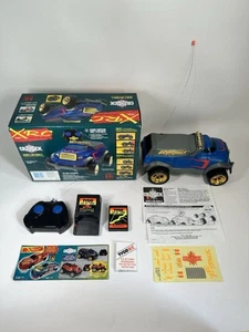 1996 Tonka /Kenner XRC Crashback Blue & Gray RC Truck COMPLETE EXC COND W BOX! - Picture 1 of 16