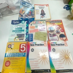 8 Homeschool 5th Grade Workbooks Math Science Maps Reading MORE - Picture 1 of 6