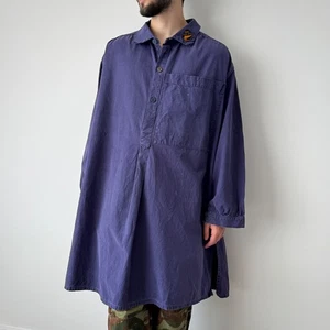 1950s Vintage Swiss Workwear Railway SBB . CFF. FFS Smock Anorak Long Jacket - Picture 1 of 8