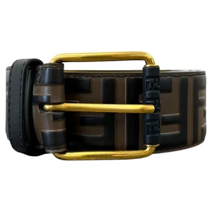 Cintura uomo Fendi logo FF marrone vita 38" - Foto 1 di 11