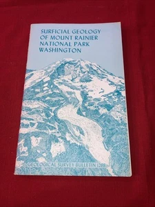 Surficial￼geology of Mount Rainier national Park Washington. 1969. Map. Booklet. - Picture 1 of 12