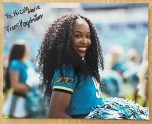 KAYDRIEN, 100 % AUTHENTISCHES HANDSIGNIERTES 8" x 10" FOTO, JAGUARS CHEERLEADER, WOW! - Bild 1 von 1