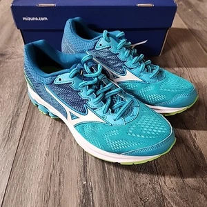 Zapatos para correr Mizuno Wave Rider 21 para mujer azul verdoso talla 6 - Imagen 1 de 7