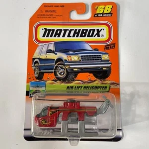 Matchbox Air Travel Series #68 Air-Lift Helicopter Red & Gray Diecast Car New - Picture 1 of 7