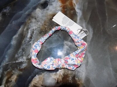 Janie and Jack Soft Pink Floral Bow Summer Headband Size OS Girl's NEW - Image 1 of 3
