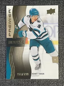 Henry Thrun 2023-24 Upper Deck Premier Hockey Base Rookie Bronze #115 /199 - Picture 1 of 2