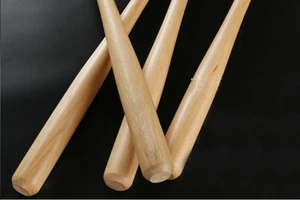 Cinta de madera con agarre de béisbol mango redonderos bate de softbol deportes al aire libre diversión 24 pulgadas - Imagen 1 de 5