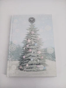 Pooch & Sweetheart Brooch Writing Journal Snow Cover Christmas Tree Pastel - Picture 1 of 6