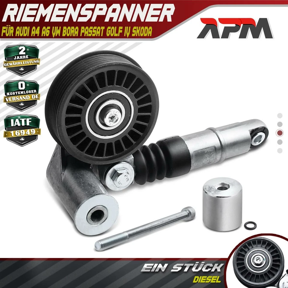 Polea tensora tensor correa acanalada para Audi A4 A6 VW Bora Passat Golf IV - Imagen 1 de 4