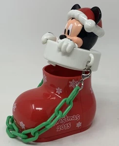Tokyo Disney Resort Mickey Christmas Stocking Mini Snack Candy Case Japan 2015 - Picture 1 of 5