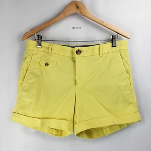 BANANA REPUBLIC Bright Yellow Cotton-Twill Low/Mid Rise "City Chino" Short [6] - Picture 1 of 10