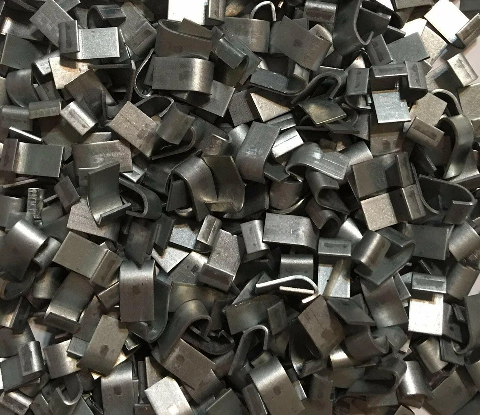 1 Lb.  Stainless steel J Clips. Cage Clips for Rabbit, Poultry, Game Bird Cages. - Image 1 of 1