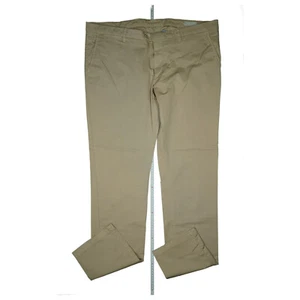 STRENESSE Damen stretch slim Übergröße Chino Stoff Hose G.56 W44 L38 beige NEU - Bild 1 von 7
