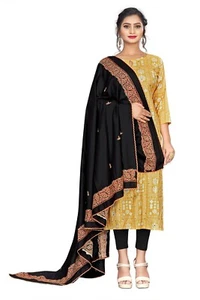 Beautiful Pack Of 2 Embroidered Black Women Islamic trend of Middle East Fashion - Picture 1 of 3