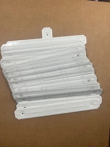 ALUMINUM STRAP AROUND GUTTER DOWNSPOUT STRAPS 2x3 WHITE - Picture 1 of 5