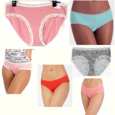 Panty Jenni Jennifer More mezcla de algodón encaje ribete hipster elige talla y color Foto 1 de 4