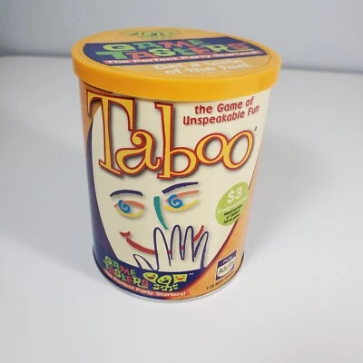Hasbro Taboo Unspeakale Fun Game Tasters Can Party Starter 2007 New Sealed - Image 1 of 4