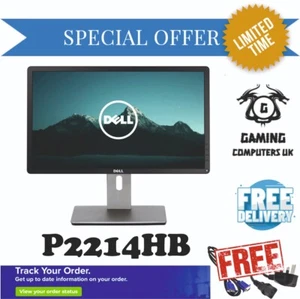 DELL P2214Hb 22" PC MONITOR DVI,VGA,Display Port FHD FREE POWER AND VGA INCLUDED - Picture 1 of 8