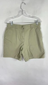 Bermudas para mujer Lauren Ralph Lauren caqui beige talla 6 100 % algodón. - Imagen 1 de 8