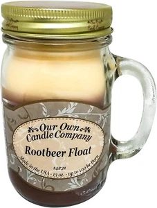 Our Own Candle Company Root Beer Float Duftkerze 13 Unzen Einmachglas - Bild 1 von 3