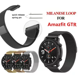 Milanese Loop Bracelet For Amazfit GTR 42mm 47mm Quick-Fit Watch Band Strap - Picture 1 of 16