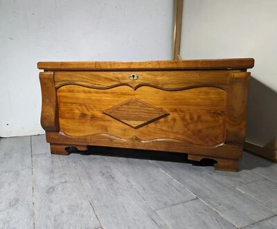 Vintage Mid Century Cedar Wood Blanket Chest Trunk - Image 1 of 4