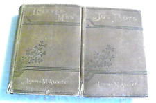 Little Men & Jo's Boys by Louisa M. Alcott -both  1st Ed.  1886  Atq. HC Book