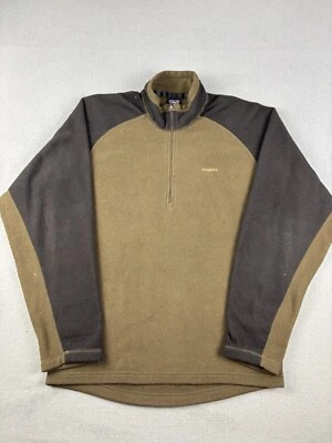 Patagonia Quarter Zip Size Small Green Capilene Thermal Base Layer Made In USA - Image 1 of 4