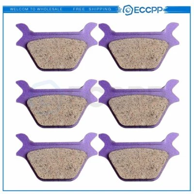 3 pares de pastillas de freno para Harley-Davidson EFI FLSTFI Fatboy 1993-1999 fibra de carbono Foto 1 de 4