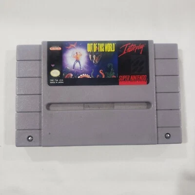 Out of This World Super Nintendo SNES Authentic cartridge  - Image 1 of 4