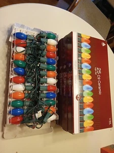 Indoor Outdoor 25 C9 Ceramic Christmas Light Set Enchanted Forest Multi Color X5 - Picture 1 of 4