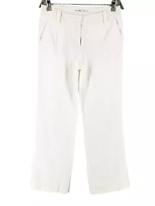 TOMMY HILFIGER regular Linen Chino Trousers Women Size 8 - W30 L31 - Picture 1 of 9