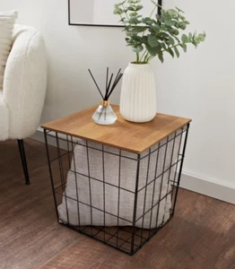 Tromso Storage Table Unit Stylish & perfect For Home Storage-Rustic Oak Finish - Picture 1 of 1
