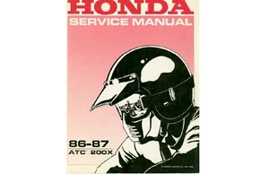 1986 1987 Honda ATC 200X Repair Shop Workshop Manual (Reprint) - Picture 1 of 11