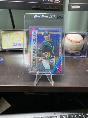 2020 Bowman - Rookie of the Year Favorites Chrome Jesus Luzardo #ROYF-JL Mojo - Image 1 of 2