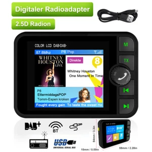 Auto DAB Digital Radio Bluetooth Adapter MP3 Spieler für Tesla Bmw Ford VW Audi - Bild 1 von 11