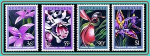 AUSTRALIA 1986 ORCHIDS /beautiful FLOWERS MNH - Picture 1 of 1