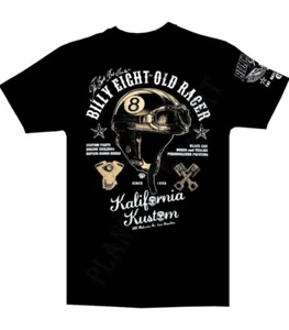 Maglietta Billy Eight " Vecchia Racer " Maniche Corte, Taglio Uomo - Picture 1 of 2
