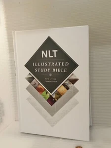 Illustrated Study Bible-NLT VG FREE SHIPPING - Picture 1 of 2
