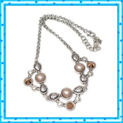 Collar Pastilla Brighton Cristal Rosa Perla Collar Foto 1 de 4