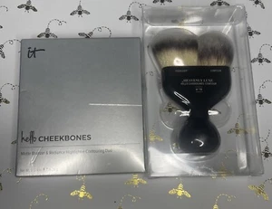 It Cosmetics Hello Cheekbones Bronzer Highlighter AND Brush Contouring Duo NIB - Picture 1 of 8