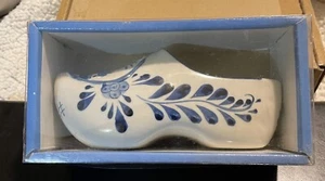 Delft Deco  Blue Holland Porcelain Clog Shoe Hand Painted - Picture 1 of 9