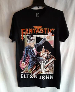 Elton John Men's Small T-Shirt Captain Fantastic - Picture 1 of 3