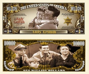OUR ANDY GRIFFITH SHOW NOVELTY NOTE (2 EA) - Picture 1 of 1