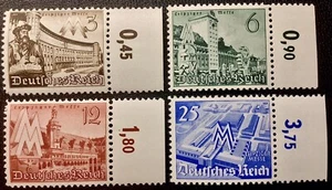 Deutsches Reich Michel: 739-742 postfrisch, mit Seitenanschnitt. Selten!! - Bild 1 von 2