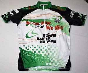 VOmax Cycling Jersey BAKER HUGHES BPMS150 2006 We Can! Now We Will! White Small - Picture 1 of 4
