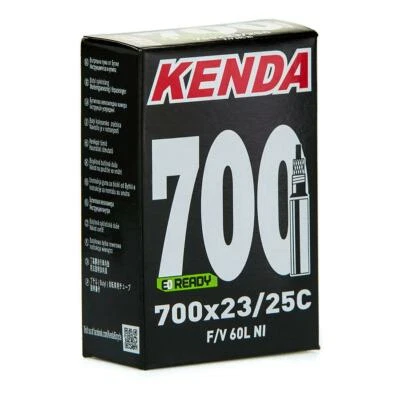 Kenda Camera D'aria Bici Da Corsa 700x23-25 Valvola 60mm Liscia